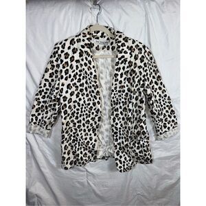 VTG Lew Magram Collection Animal Print Cotton Blazer – Size Small